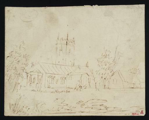 Joseph Mallord William Turner, ‘Sunningwell Church from the North-East’ c.1789
