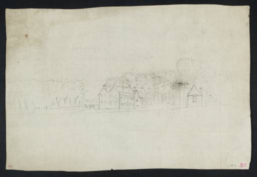 Joseph Mallord William Turner, ‘A Large House with Trees Beyond’ c.1787-9