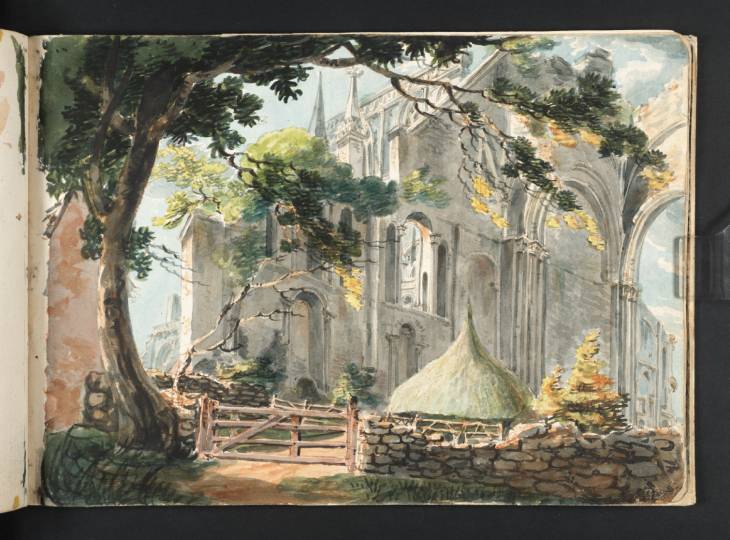 Joseph Mallord William Turner, ‘View of the Ruins of Malmesbury Abbey from the South-East’ 1791