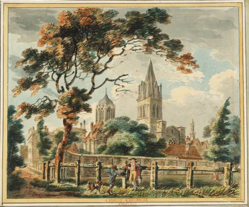 Joseph Mallord William Turner, ‘Christ Church, Oxford, from Merton Fields’ c.1790