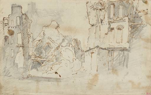 Joseph Mallord William Turner, ‘Study of a Ruined Building’ c.1792