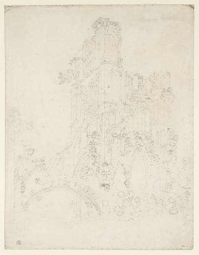 Joseph Mallord William Turner, ‘Llanthony Abbey: The Ruins of the Central Tower’ 1792
