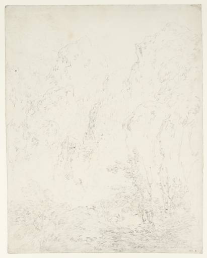 Joseph Mallord William Turner, ‘A Waterfall on the River Mynach’ c.1792
