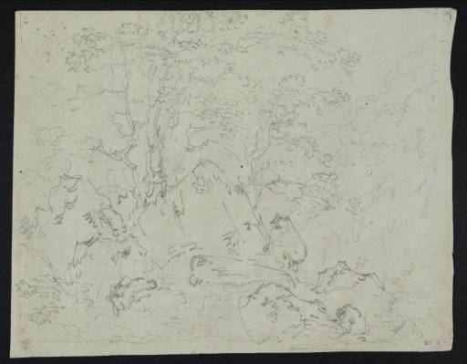 Joseph Mallord William Turner, ‘A Stream, with Large Rocks and Trees’ ?1792
