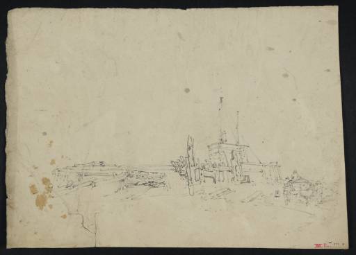 Joseph Mallord William Turner, ‘Dover: The End of the Pier, with Men Round a Boat’ ?1793