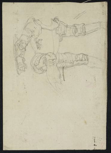 Joseph Mallord William Turner, ‘Study of a Seated Figure in Armour’ 1792