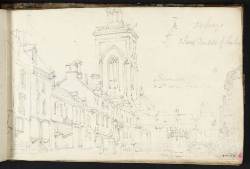 Joseph Mallord William Turner, ‘Northampton: A Street, with All Saints' Church’ 1794
