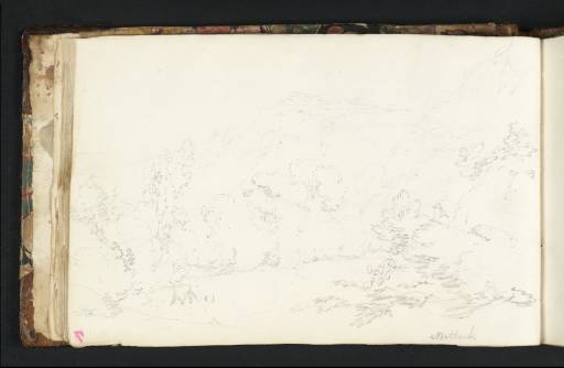 Joseph Mallord William Turner, ‘The River Derwent Flowing beneath High Cliffs’ 1794