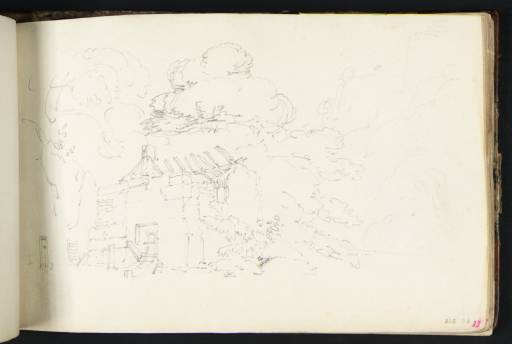 Joseph Mallord William Turner, ‘A Ruined Cottage among Trees, near High Cliffs’ 1794