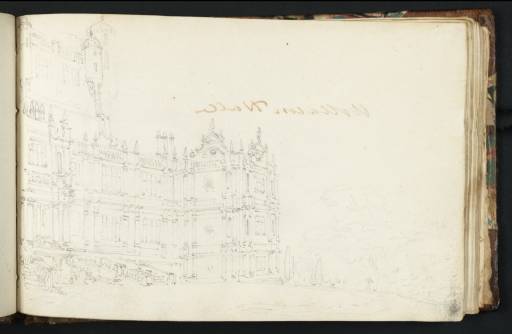 Joseph Mallord William Turner, ‘Wollaton Hall: Part of the South Front’ 1794