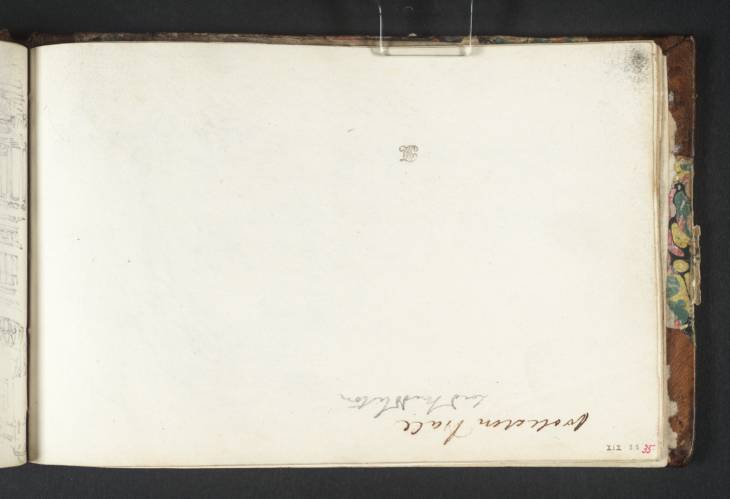 Joseph Mallord William Turner, ‘Inscriptions by Turner and ?not by Turner: A Place Name; a Name’ ?1794