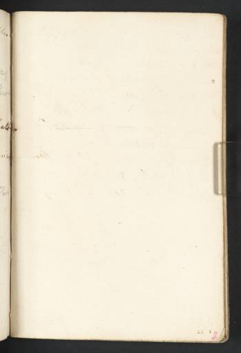 Joseph Mallord William Turner, ‘Blank’ 1793 (Blank right-hand page of sketchbook)