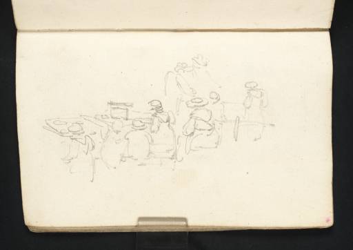Joseph Mallord William Turner, ‘Figures at Fairground Stalls or Tables’ 1794