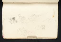 Studies of Figures ?Sleeping, Joseph Mallord William Turner, c.1794, Graphite on paper