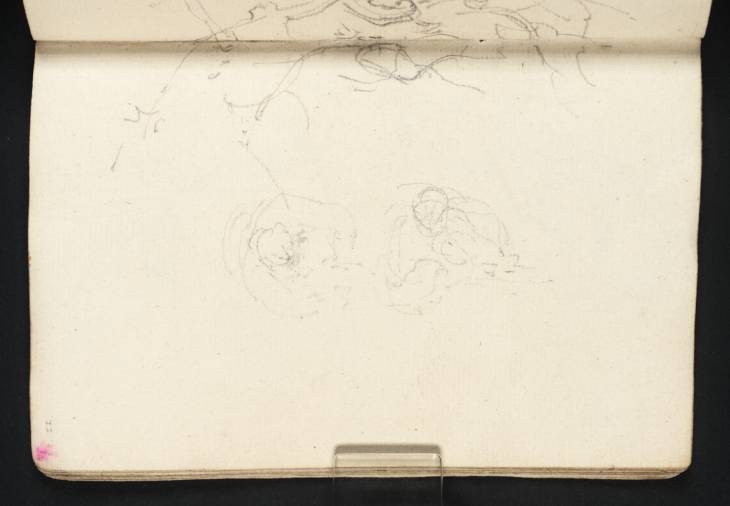 Joseph Mallord William Turner, ‘Study of Branches and Foliage; Study of Two Recumbent Figures’ c.1794