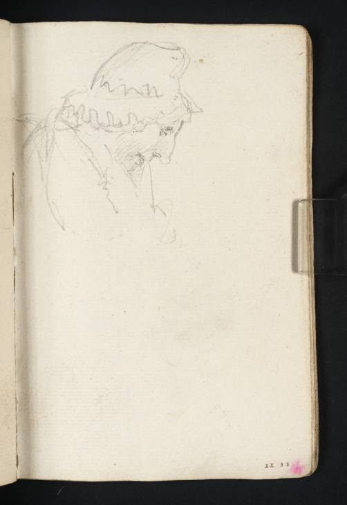 Joseph Mallord William Turner, ‘Profile Study of the Head of a Woman wearing a Ruched Cap, Looking Down’ c.1794