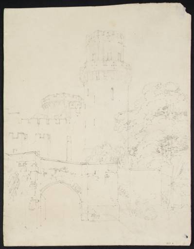 Joseph Mallord William Turner, ‘Warwick Castle: Caesar's Tower and the Old Bridge over the Avon’ 1794