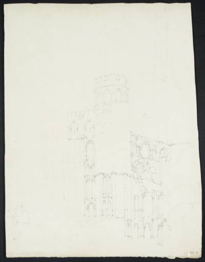 Joseph Mallord William Turner, ‘Ely Cathedral: The Exterior of the Western Transept, from the South’ 1794