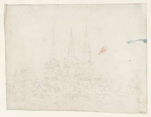 Joseph Mallord William Turner, ‘Lichfield Cathedral from the South-West’ 1794