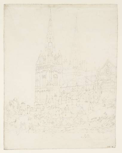 Joseph Mallord William Turner, ‘Lichfield Cathedral: the West End seen from the South East’ 1794