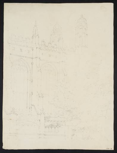 Joseph Mallord William Turner, ‘Cambridge: The South East Corner of King's College Chapel’ 1794