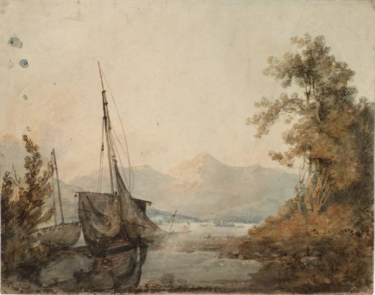 Joseph Mallord William Turner, ‘River Landscape with Distant Mountain’ ?1793