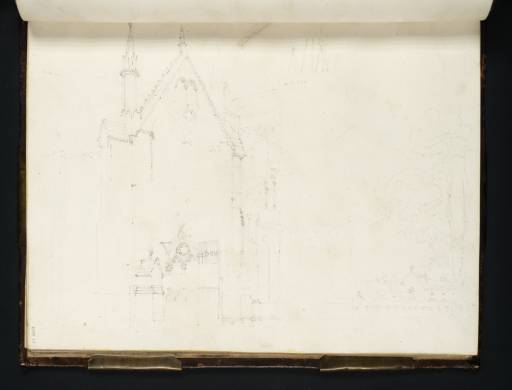 Joseph Mallord William Turner, ‘Salisbury: The North-West Corner of the Cathedral’ 1795