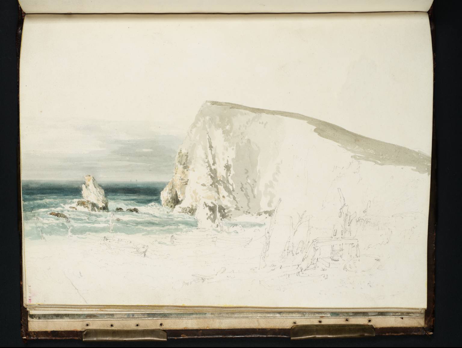 View in Freshwater Bay', Joseph Mallord William Turner, 1795 | Tate