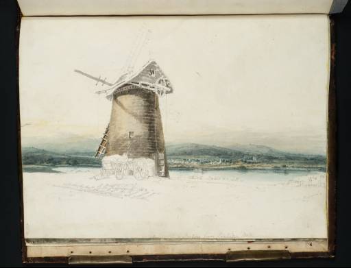 Joseph Mallord William Turner, ‘Bembridge Mill, Isle of Wight, with a View West towards Brading Haven’ 1795