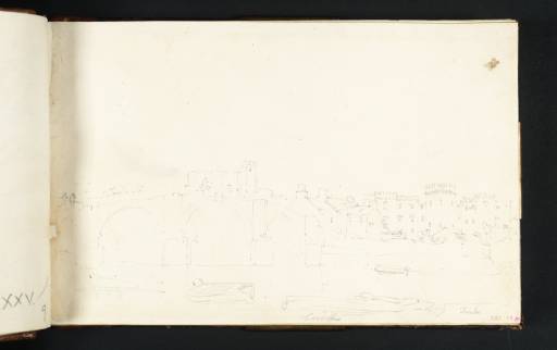 Joseph Mallord William Turner, ‘Cardiff: The Castle and Bridge over the River Taff’ 1795