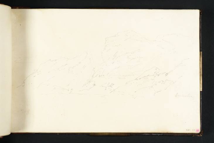 Joseph Mallord William Turner, ‘Study of Rocks at St Bride's Bay’ 1795
