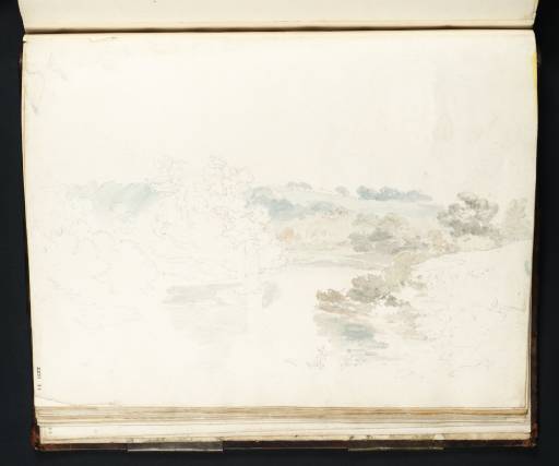 Joseph Mallord William Turner, ‘A Reach of the River Medway, with a Sailing Boat’ 1798