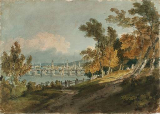 Joseph Mallord William Turner, ‘Picturesque Composition with a Distant View of Tours from the North East’ c.1796