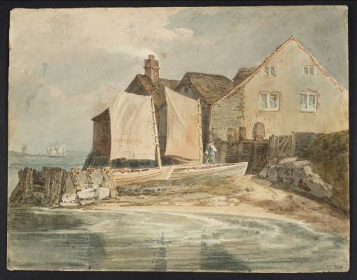 Joseph Mallord William Turner, ‘Houses and Boats at Gravesend’ 1796