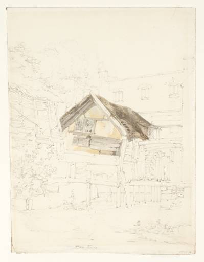 Joseph Mallord William Turner, ‘A Watermill and Farm Buildings’ ?1794