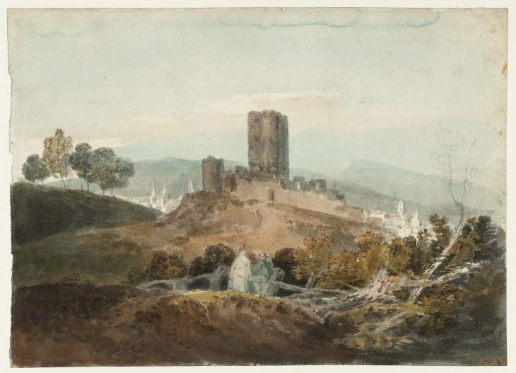 Joseph Mallord William Turner, ‘Landscape Composition with Ruined Castle and Distant Town’ 1798