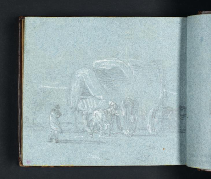 Joseph Mallord William Turner, ‘A Covered Wagon and Figures’ 1796