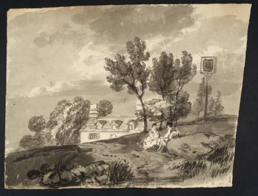Joseph Mallord William Turner, ‘A Soldier and a Woman Seated near a Country Inn’ ?1797