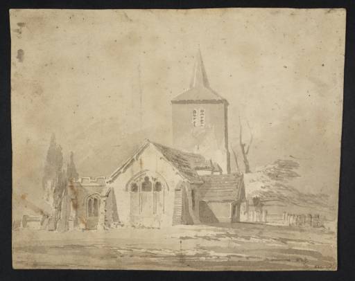 Joseph Mallord William Turner, ‘A Church with a Broached Spire’ ?1796