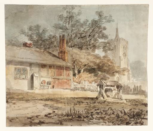 Joseph Mallord William Turner, ‘A Cottage with a Well near a Church’ ?1796-7