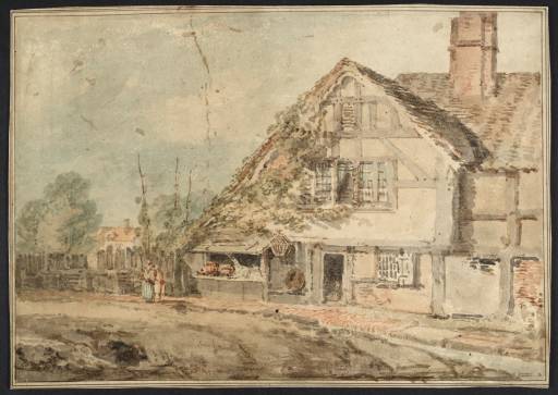 Joseph Mallord William Turner, ‘A Cottage with a Shop, and Hop-Poles Nearby’ ?1795