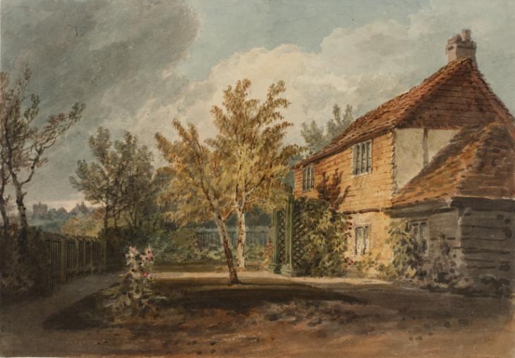 Joseph Mallord William Turner, ‘A Tile-Hung Cottage Seen from the Garden’ c.1798