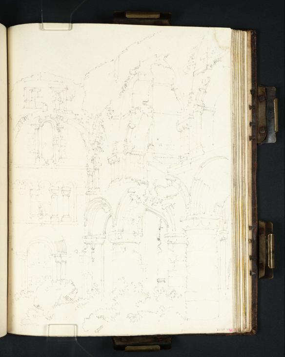 Joseph Mallord William Turner, ‘Lindisfarne: The Interior of the Priory Church’ 1797