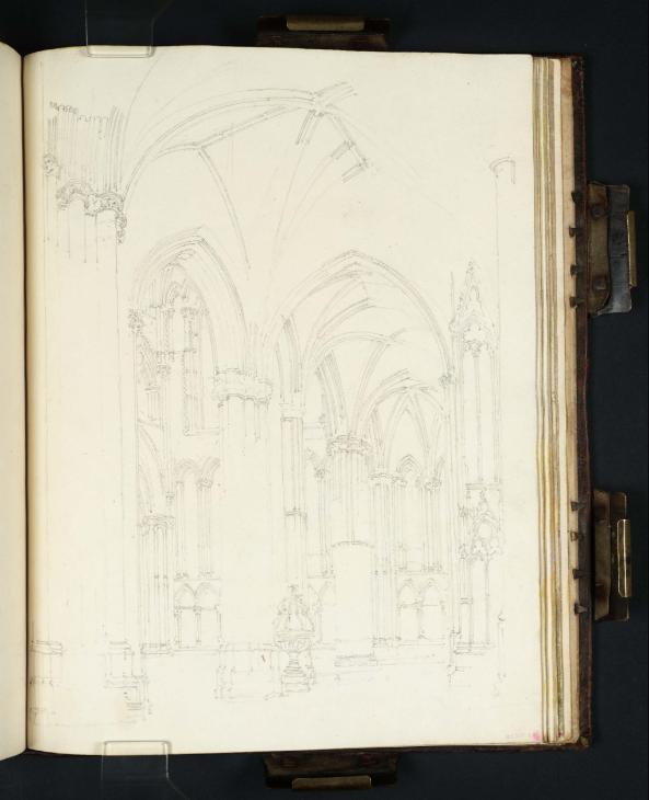 Joseph Mallord William Turner, ‘York Minster: The West Aisle of the South Transept Seen from the Nave’ 1797