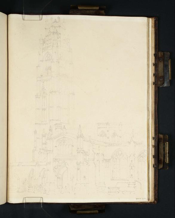 Joseph Mallord William Turner, ‘Boston Stump, with the South Porch of the Church’ 1797