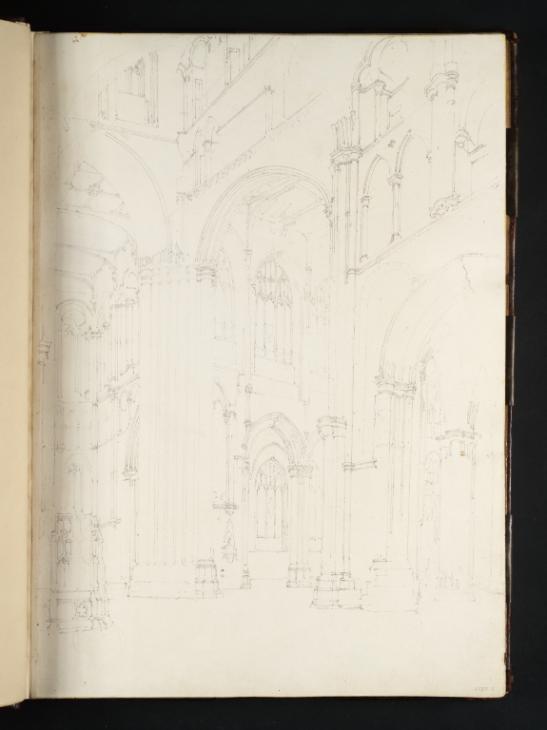 Joseph Mallord William Turner, ‘Ripon Cathedral: The Crossing, from the North Transept’ 1797