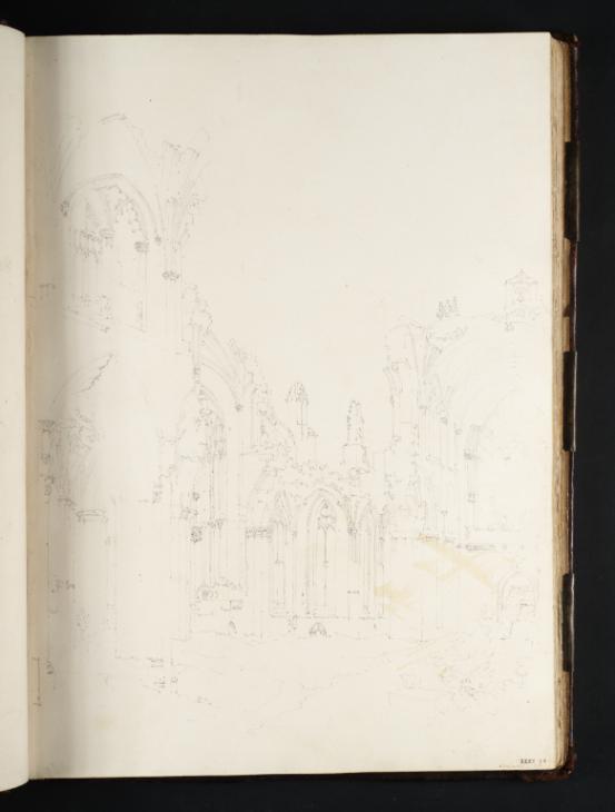 Joseph Mallord William Turner, ‘Melrose Abbey: The Interior of the North Transept’ 1797