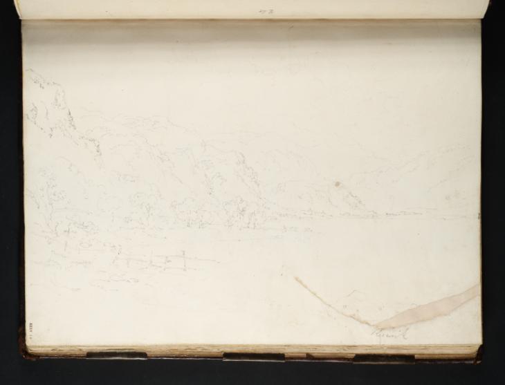 Joseph Mallord William Turner, ‘Derwentwater: Looking South down the Lake, with Lodore to the Left’ 1797