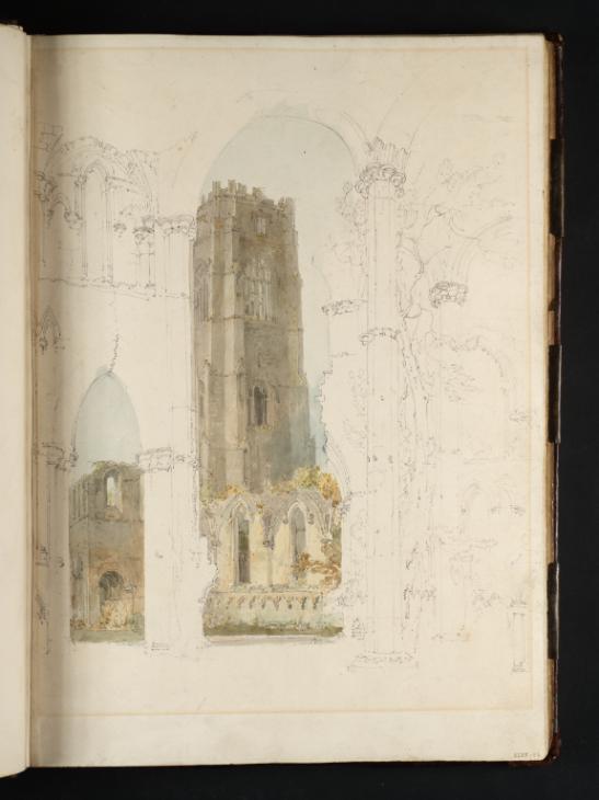 Joseph Mallord William Turner, ‘Fountains Abbey: Huby's Tower from the Chapel of the Nine Altars’ 1797