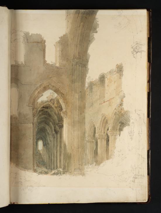 Joseph Mallord William Turner, ‘Kirkstall Abbey: The South Aisle and Nave Seen from the South Transept’ 1797